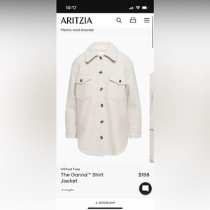 Aritzia Wilfred Free The Ganna Shirt Jacket